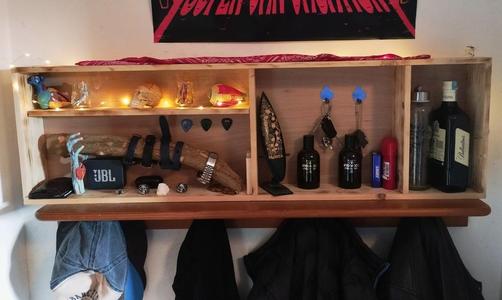 Wooden Storage Shelf