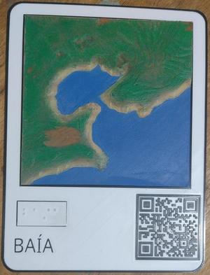 Placa e Maquete Tátil - Baía