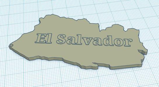 El Salvador Keychain 