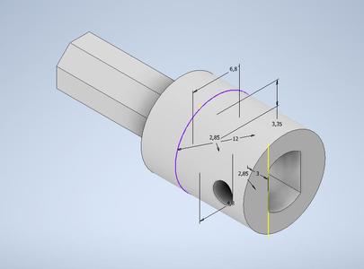 MECANUM TO TT MOTOR COUPLER