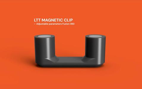 mini Parametric Magnetic Cable Clip LTT inspired