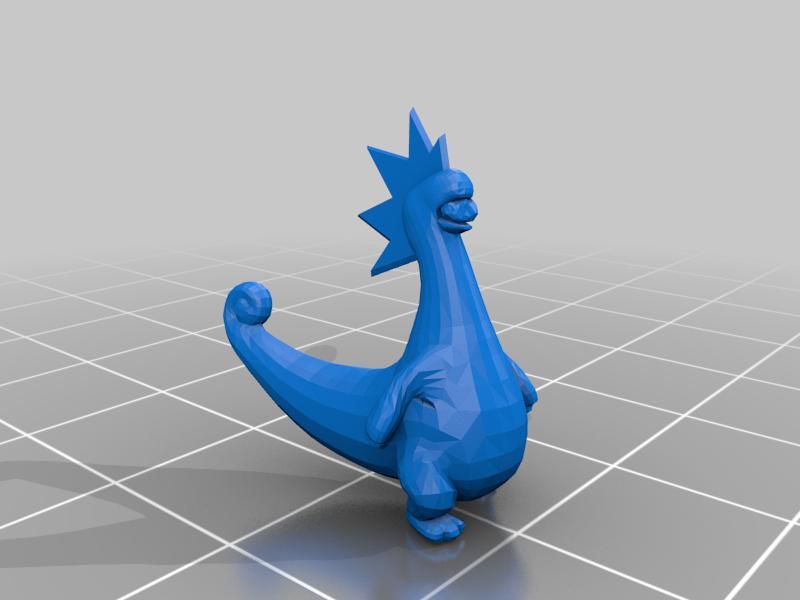 Relaxaurus Lux with a Rock