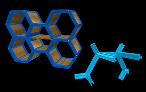 HEXAGONAL JOINTS FOR WOODEN CONSTRUCTIONS