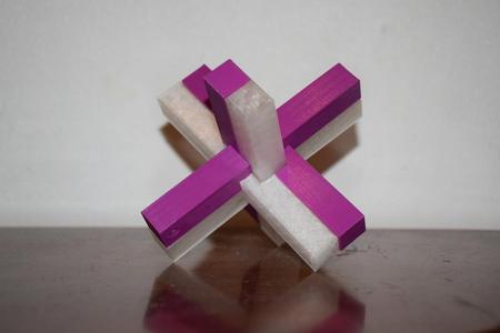 3d model of a 6 Piece Burr Puzzle