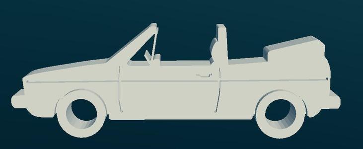 Golf I Cabrio Keychain