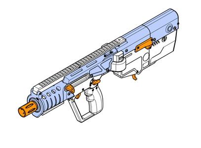 Dart95 Nerf Flywheel Blaster