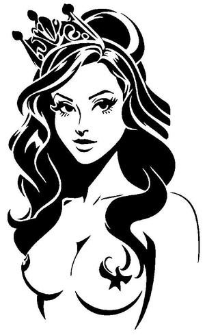 Princess stencil 3