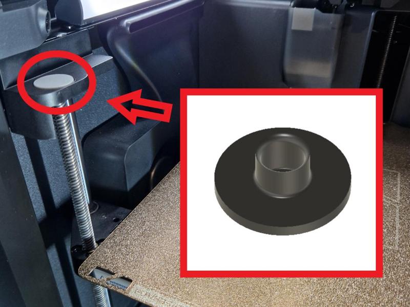 Z Axis Dust Cover for X1 / P1 - fits flush