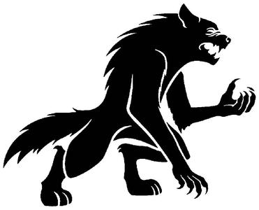 Werewolf stencil 2