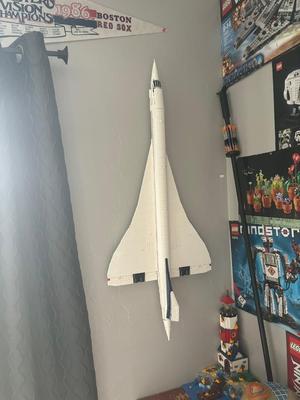 Lego Concorde 3M Wall Mount -- 3M Command Tape