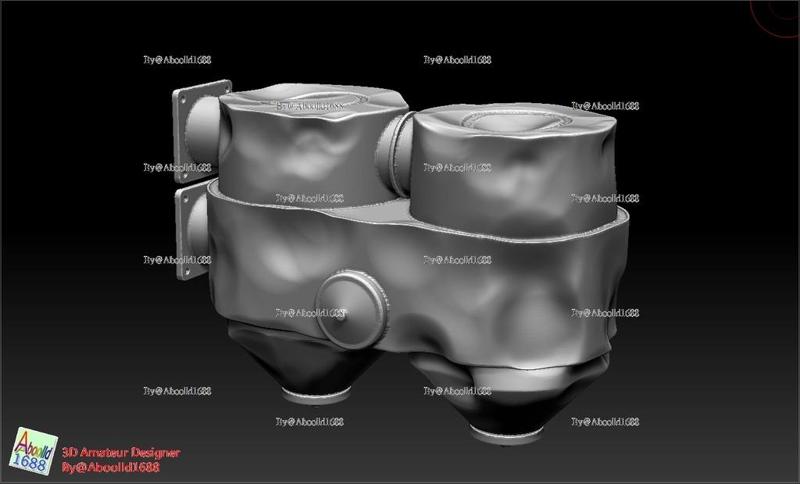 A damaged version of the Tiger tank filter-R.(STL-35)