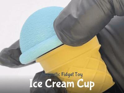 Ice Cream Cup - Magnetic Fidget Toy