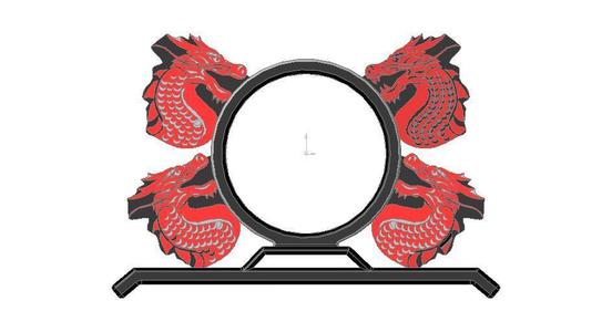 dragon with scales multi