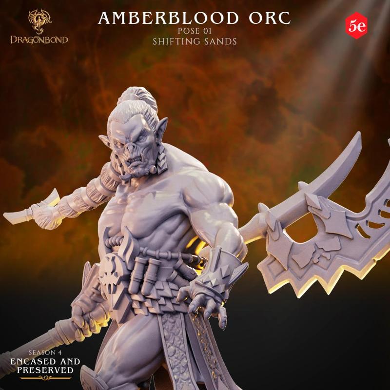 Dragonbond Tribes Amberblood Orc x3 Poses