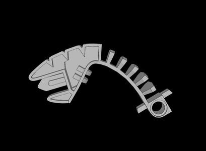 Lego Compatible (32578.dat) Bionicle Compatible Tohunga Disk Thrower Arm