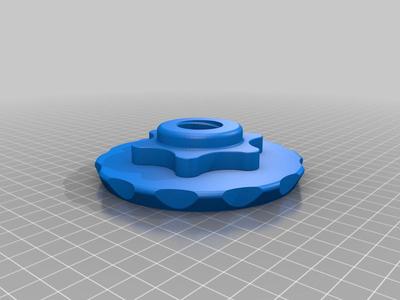 End cap for 1-inch adjustable dumbbell handle