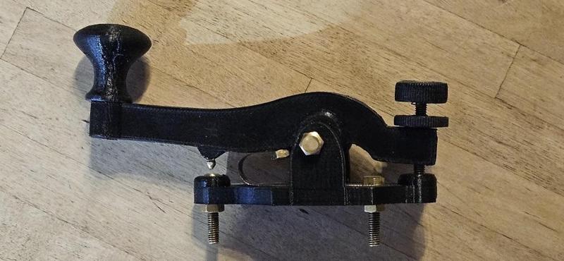 Morse Telegraph Key - "Camel Key" - late 1800s Remake