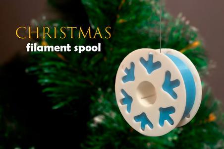 Christmas filament spool