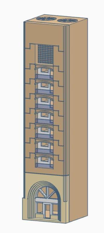 Japanese Apartment 3 N-scale