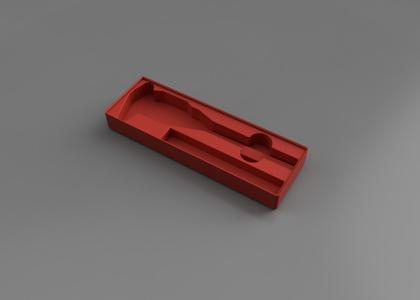 Gridfinity Caliper and pen compartment