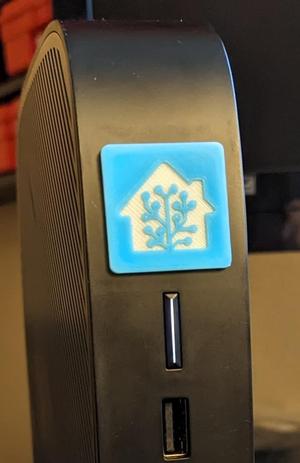 Filament change Home Assistant logo chip