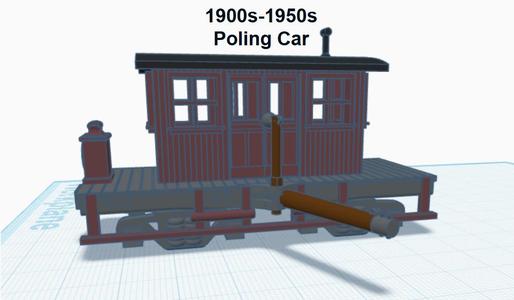 Poling Car (HO SCALE)
