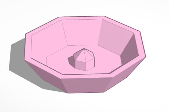 Low poly incense burner