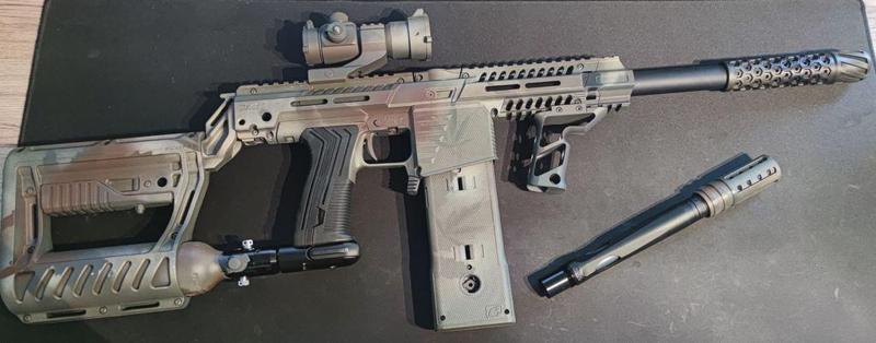 Silencer mockup for Paintball (M22x1)