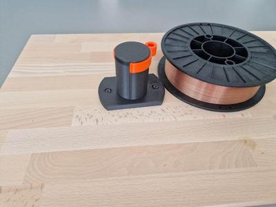 Wallmount for MIG MAG welding wire roller