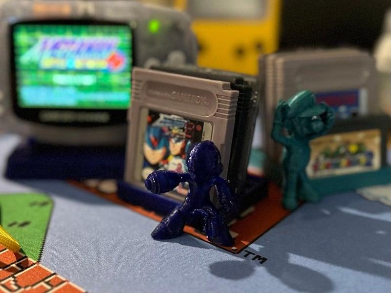 Megaman Gameboy Cartridge Stand