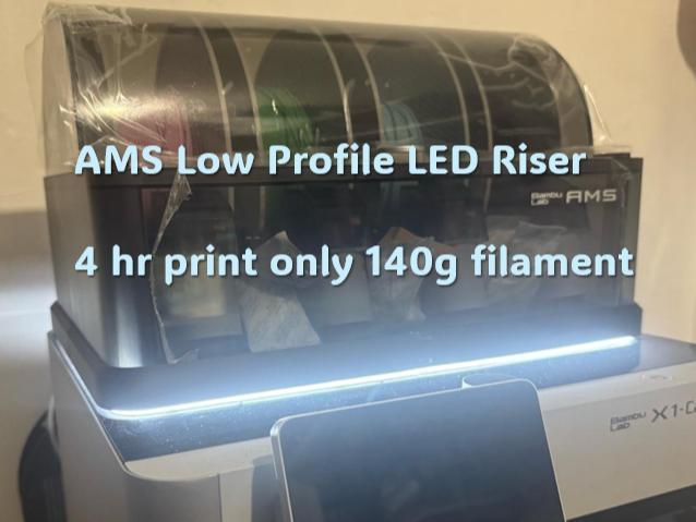 Ams Led Light low Profile Riser - 140g, X1-C , P1 