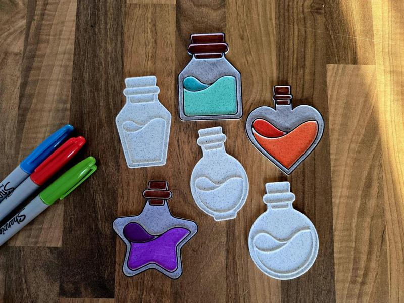 Potion Decor Coloring Set DIY Craft Witchcraft Fun