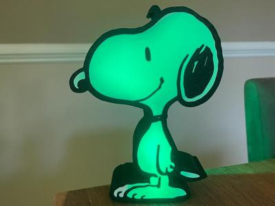 Snoopy Lightbox / Decor / 2 color / Peanuts