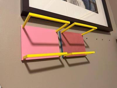 Keychain Display Stand with Optional Invisible Wall Mount