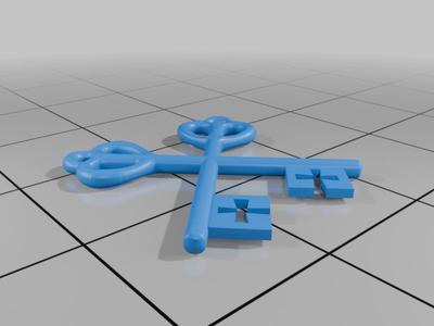 Key Pendant Twin