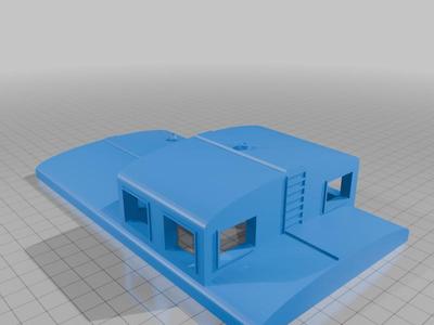 1:24 extended vision bobber caboose roof(single 4-wheel truck)