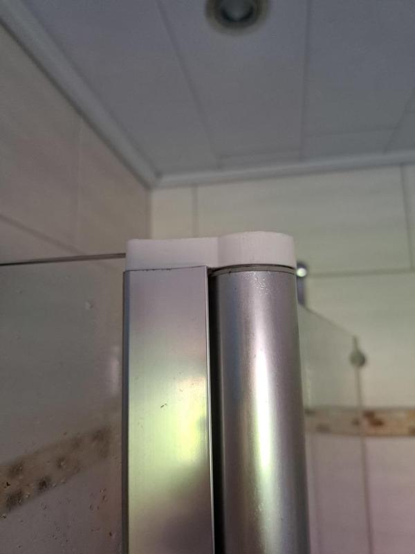 Duschschanier für Glastür