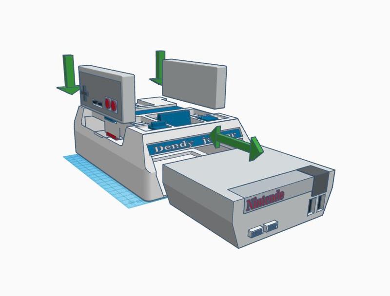 Adapter for Nintendo mini in the form of a dandy console rip by mcka3ax40
