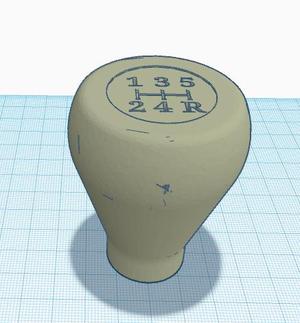 f350 knob with gear pattern