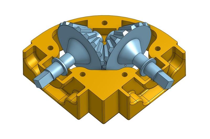 Eckduschrollo Getriebe