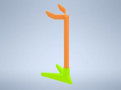 Headset Stand (low filament usage)