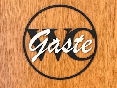 WC Sign Guest (German Guests)