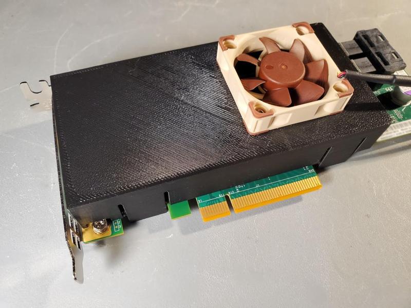 40mm Fan Shroud for the Supermicro 9300-8i HBA (and S2308L)