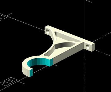 Wall Bracket for 2" rod