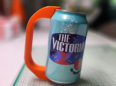 350ml soda can attach handle