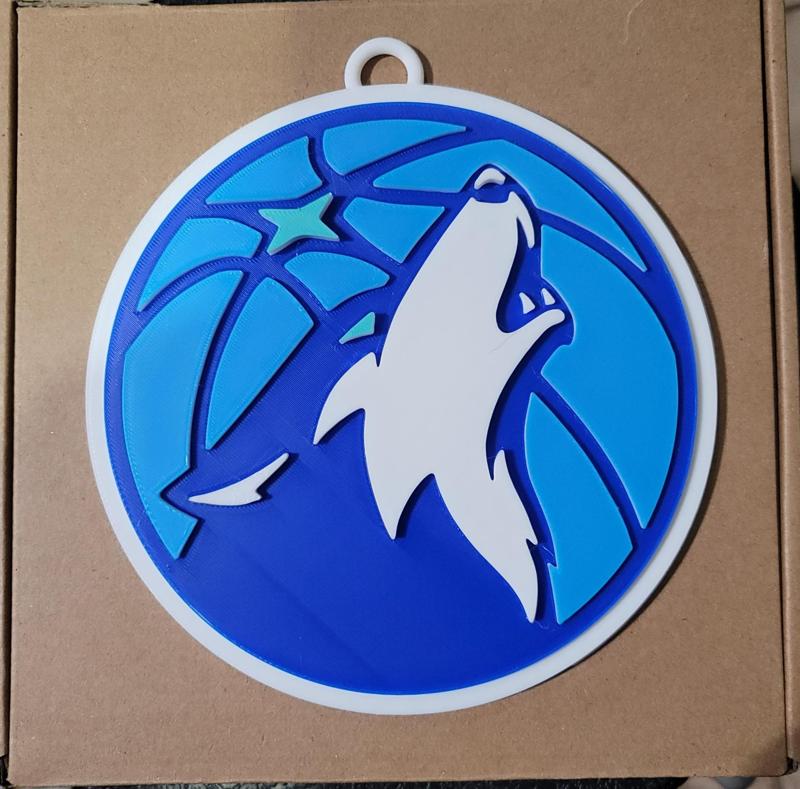 MINNESOTA TIMBERWOLVES 3D Logo 180mm series