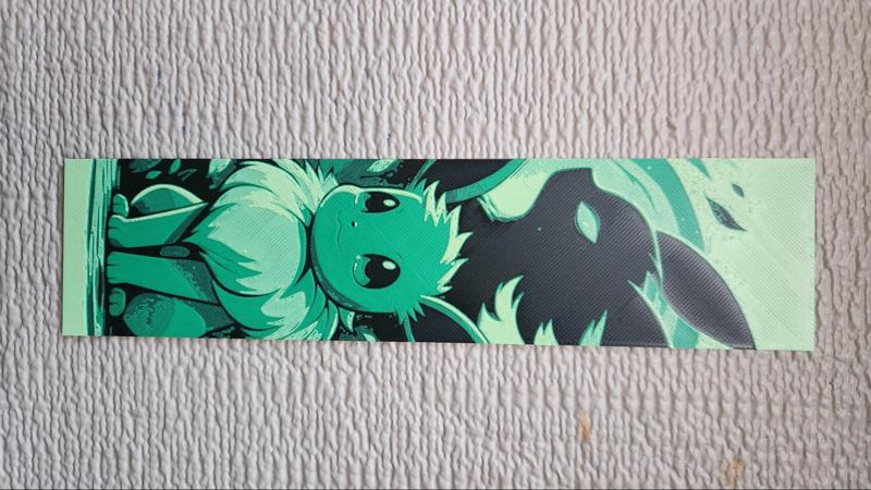 Eevee Leafeon Bookmark- HueForge