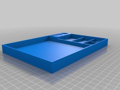 RC Service tray with holders for multiple shock diameters 