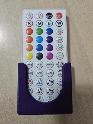 44 Button LED Light Strip Wall Mount Remote Holder
