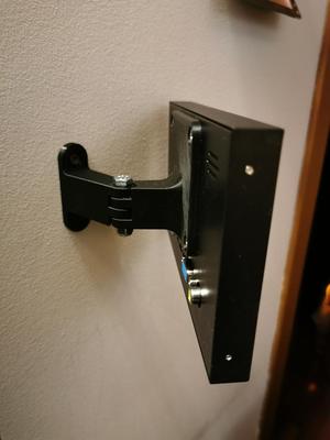 Mini-monitor wallmount support